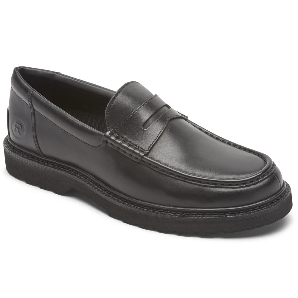 Rockport Slip-On For Mens Black - Peirson Penny Keeper - QS4802653